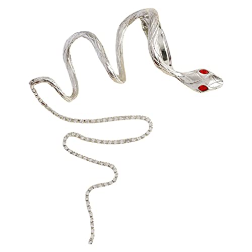 CRILSTYLEO Haarspange Mit Schlangenkette Silberne Quaste Haarspange Schlangenhaarkette Zopf Pferdeschwanz Damen Haarspangen Haarschmuck Für Zöpfe Haarketten Zubehör Für Haare CRILSTYLEO Haarspange Mit Schlangenkette Silberne Quaste Haarspange Schlangenhaarkette Zopf Pferdeschwanz Damen Haarspangen Haarschmuck Für Zöpfe Haarketten Zubehör Für Haare von CRILSTYLEO