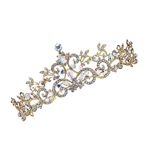CRILSTYLEO Kids Krone Haarschmuck Für Mädchen Haarband Mit Strass Prinzessinnen Kopfbedeckung Für Geburtstagsfeiern Und Hochzeiten Goldfarbenes Accessoire CRILSTYLEO Kids Krone Haarschmuck Für Mädchen Haarband Mit Strass Prinzessinnen Kopfbedeckung Für Geburtstagsfeiern Und Hochzeiten Goldfarbenes Accessoire von CRILSTYLEO