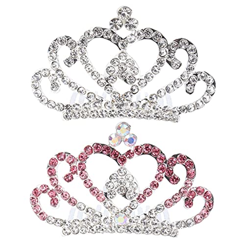 CRILSTYLEO Kleiner Diademkamm Mit Strasssteinen Für Mädchen Geburtstag Party Kopfbedeckung Haar-accessoire Kinder von CRILSTYLEO