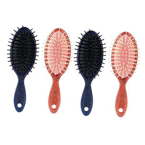 CRILSTYLEO Kopfhautmassage-Haarbürste 4 Stück Haarbürsten bequeme Kissen Mini-Kämme Friseurwerkzeug Haarbürste von CRILSTYLEO