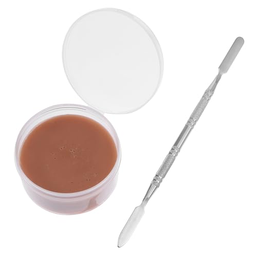 CRILSTYLEO Kosmetikwachs Mit Spezialeffekt Für Wunden Schminken Und Narben Make-up 2 Stück Mit Spatel Geeignet Für Halloween Kostüme Und Festivals von CRILSTYLEO