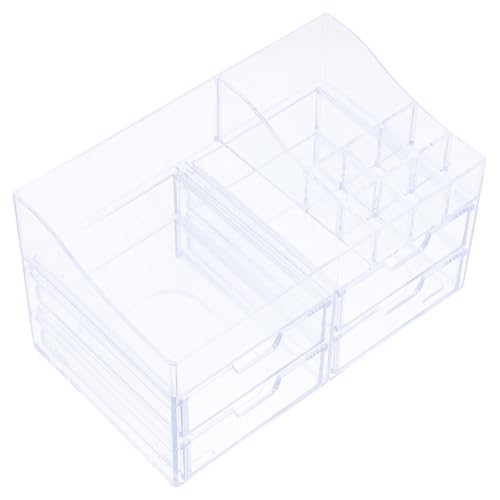 CRILSTYLEO Make-up-aufbewahrungs-organizer 4-lagige Schubladenbox Tischaufbewahrung Für Kosmetika Staubdicht Robust Und Leicht Zu Reinigen Geeignet Für Das Home Office von CRILSTYLEO