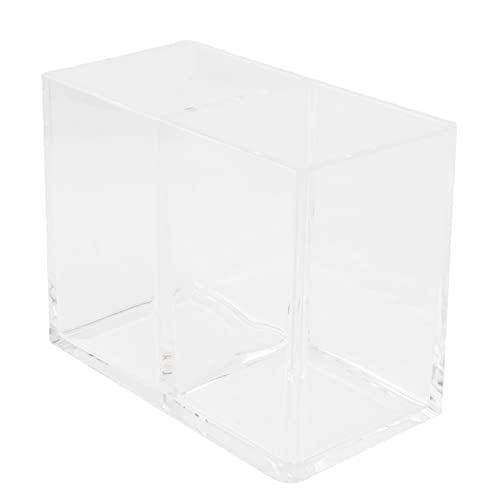 CRILSTYLEO Transparente Kosmetik-aufbewahrungsbox Make-up-pinselhalter Aus Acryl 2-fächer-design Organizer Für Schminkpinsel Eyeliner Und Lippenstifte von CRILSTYLEO