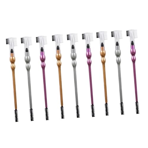 CRILSTYLEO 9stücke Schminkpinsel Mit Augenbrauenkämme Und Lidschatten-schwammköpfen Mehrzweck-make-up-tool Für Augenbrauen Und Wimpern Tragbar Für Reisen von CRILSTYLEO