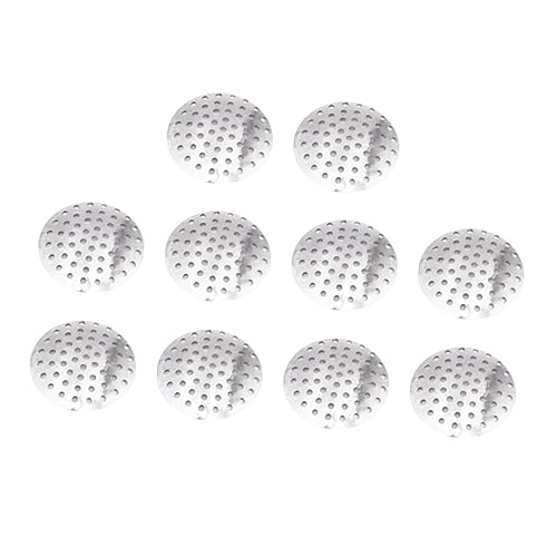 CRILSTYLEO 100 Stück Archaische Metall-hohlplatten Eisenscheiben-haaraccessoires Metall-netzplatten Für Diy von CRILSTYLEO