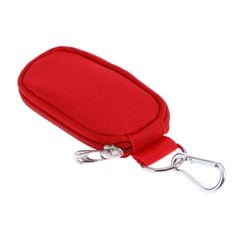 CRILSTYLEO Ölkoffer Für Ätherische Öle Tragbare Schlüsselöltasche Mit Stabilem Reißverschluss Passt Ölflaschen Transparente Oberfläche Innen Mit Designmaterial Rot von CRILSTYLEO