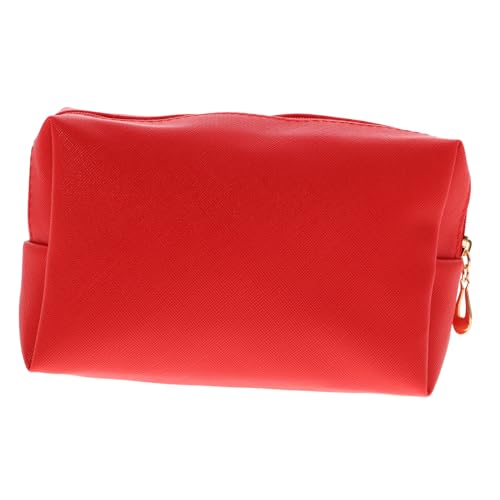CRILSTYLEO Roter Kosmetiktasche Tragbare Glänzende Make-up-Tasche Mit Reißverschluss Für Reisen Und Toilettenartikel Stilvolles Design Für Damen Und Mädchen CRILSTYLEO Roter Kosmetiktasche Tragbare Glänzende Make-up-Tasche Mit Reißverschluss Für Reisen Und Toilettenartikel Stilvolles Design Für Damen Und Mädchen von CRILSTYLEO