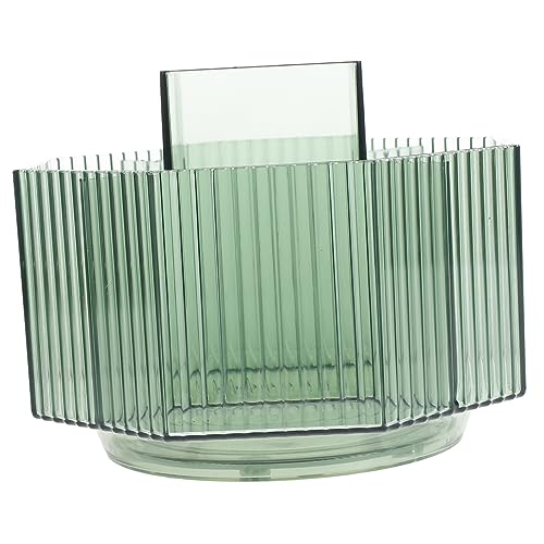 CRILSTYLEO Rotierender Kosmetikpinselhalter Praktischer Schminktisch Organizer Für Lippenstifte Eyeliner Und Pinsel Stabiler Aufbewahrungsbehälter Für Schlafzimmer Badezimmer Und von CRILSTYLEO