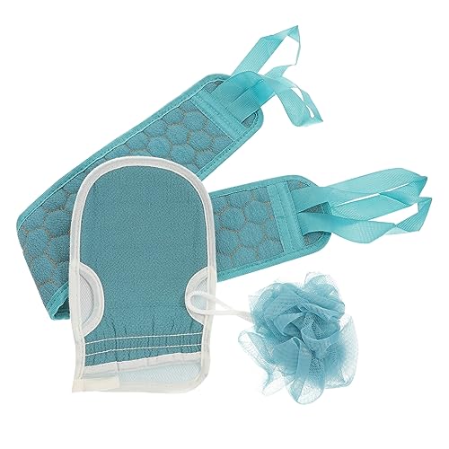CRILSTYLEO Schrubbhandschuhe Peeling Schrubbhandschuh Badetuch Badehandschuhe Rückenstreifen Massagehandschuhe von CRILSTYLEO
