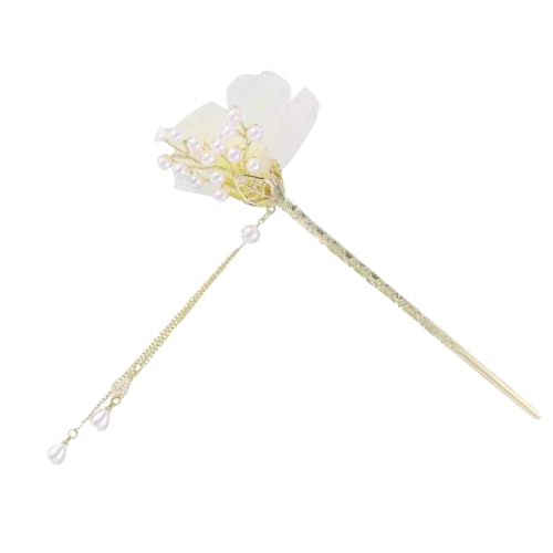 CRILSTYLEO Vintage Haarstäbchen Mit Perlenquaste Blumen-haarstab Haarnadel Chinesischer Haarstab Für Damen Hochzeit Accessoires von CRILSTYLEO
