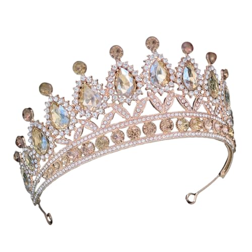 CRILSTYLEO Strasskrone Tiara Geburtstagskrone Kopfbedeckung Für Frauen Hochzeit Party Accessoire Mit Kristallen Barockstil Stirnband Dekoration Für Anlässe CRILSTYLEO Strasskrone Tiara Geburtstagskrone Kopfbedeckung Für Frauen Hochzeit Party Accessoire Mit Kristallen Barockstil Stirnband Dekoration Für Anlässe von CRILSTYLEO