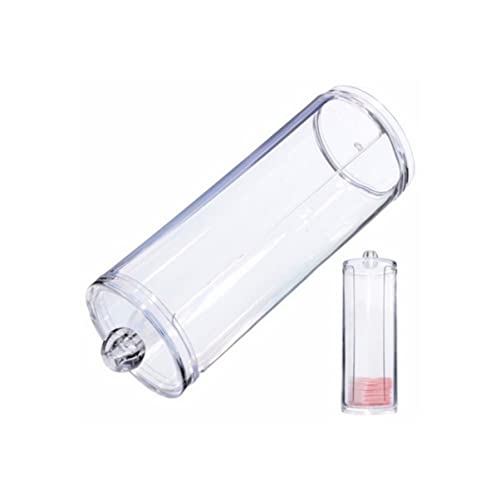 CRILSTYLEO Transparenter Make-up-Organizer Rund Kosmetikaufbewahrung Wattepadspender Behälterhalter Mit Deckel Für Ordnung Und Sauberkeit CRILSTYLEO Transparenter Make-up-Organizer Rund Kosmetikaufbewahrung Wattepadspender Behälterhalter Mit Deckel Für Ordnung Und Sauberkeit von CRILSTYLEO