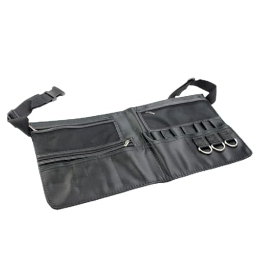 CRILSTYLEO Makeup Waist Bag Mit Verstellbarem Gürtel Tragbare Mehrfach-Tasche Für Kosmetikwerkzeuge Praktischer Organizer Für Foto-Studios Und Makeup-Pinsel Schwarz von CRILSTYLEO