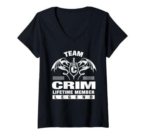 Damen Team CRIM - Lebenslange Mitgliedsgeschenke T-Shirt mit V-Ausschnitt Damen Team CRIM - Lebenslange Mitgliedsgeschenke T-Shirt mit V-Ausschnitt von CRIM FAMILY IDEA GIFTS