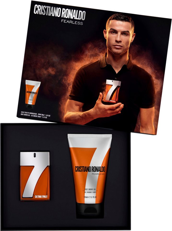 CRISTIANO RONALDO Duft-Set Cristiano Ronaldo - Fearless Set 30ml + 150 ml Shower Gel, 2-tlg., Würziger Duft mit rotem Apfel, Veilchen und Tonkabohne. von CRISTIANO RONALDO