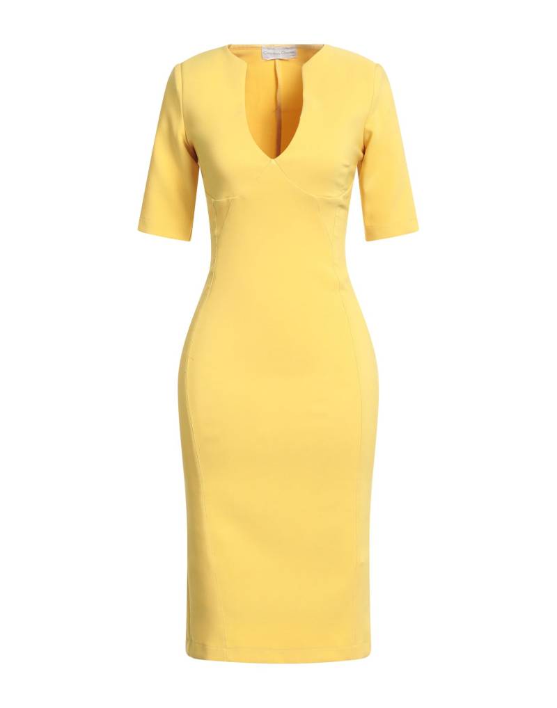 CRISTINA GAVIOLI Midi-kleid Damen Gelb von CRISTINA GAVIOLI