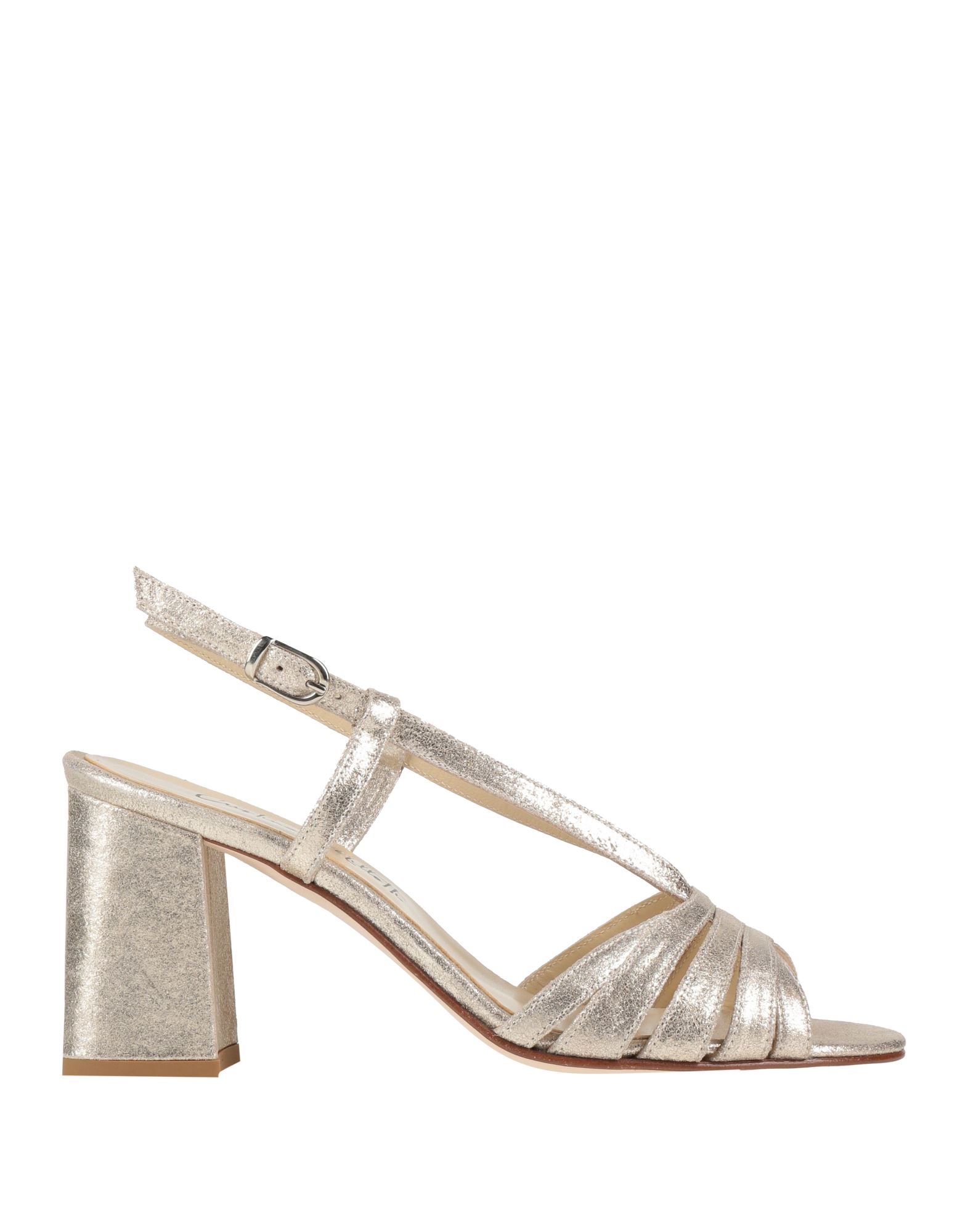 CRISTINA MILLOTTI Sandale Damen Gold von CRISTINA MILLOTTI