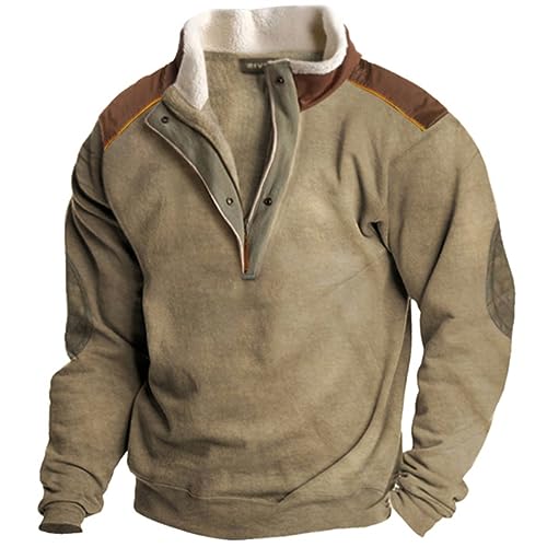 CRITOR Polar Fleece Pullover -Pullover für Männer, Herren Militär Fleece Athletic Winter Jacke, Fleece Tactical Tops von CRITOR
