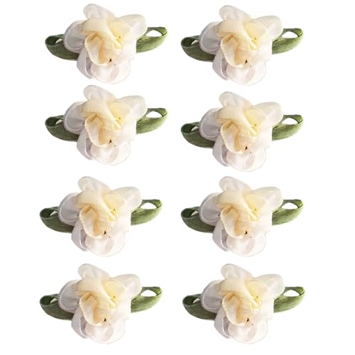 CRIZAN Haarspangen für Damen und Mädchen, Blumenmuster, Elfenbeinfarben und Grün, 8 Stück CRIZAN Haarspangen für Damen und Mädchen, Blumenmuster, Elfenbeinfarben und Grün, 8 Stück von CRIZAN