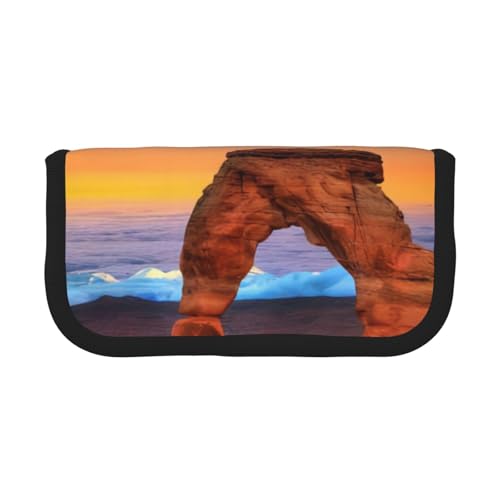 CRJSYCBYB Arches National Park Federmäppchen aus bedrucktem Segeltuch, Schreibwaren-Organizer, tragbares Federmäppchen, Schwarz , Einheitsgröße, Münzfach CRJSYCBYB Arches National Park Federmäppchen aus bedrucktem Segeltuch, Schreibwaren-Organizer, tragbares Federmäppchen, Schwarz , Einheitsgröße, Münzfach von CRJSYCBYB
