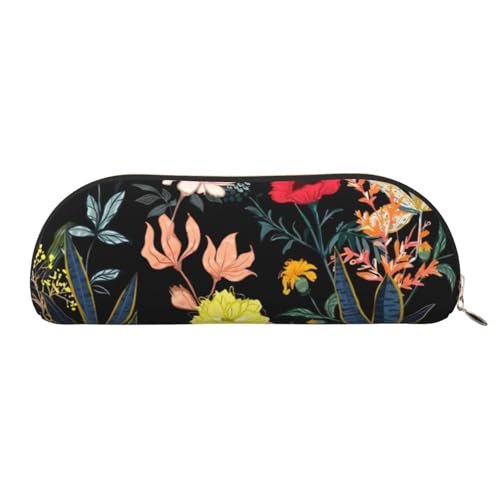 CRJSYCBYB Buntes Federmäppchen mit Boho-Blumendruck, Leder-Federmäppchen, Schreibwarentasche, gold, Einheitsgröße, Münzfach CRJSYCBYB Buntes Federmäppchen mit Boho-Blumendruck, Leder-Federmäppchen, Schreibwarentasche, gold, Einheitsgröße, Münzfach von CRJSYCBYB