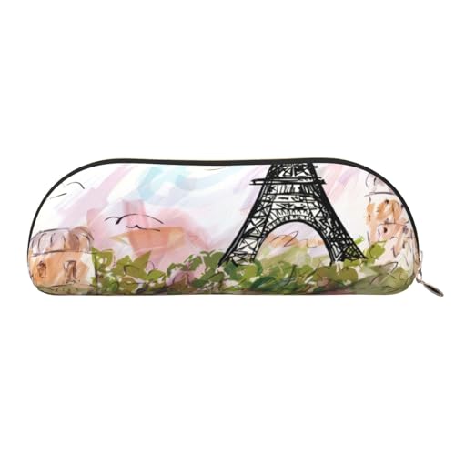 CRJSYCBYB Eiffelturm bedrucktes Federmäppchen, Leder-Federmäppchen, Schreibwarentasche, gold, Einheitsgröße, Münzfach CRJSYCBYB Eiffelturm bedrucktes Federmäppchen, Leder-Federmäppchen, Schreibwarentasche, gold, Einheitsgröße, Münzfach von CRJSYCBYB