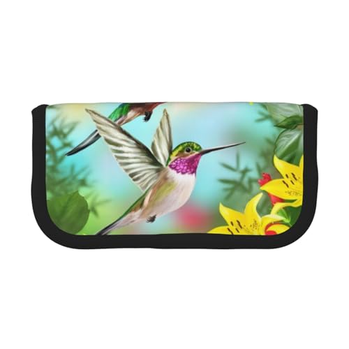 CRJSYCBYB Federmäppchen mit Kolibris und rotem Hibiskus, bedrucktes Leinen-Federmäppchen, Schreibwaren-Organizer, tragbares Federmäppchen, Schwarz , Einheitsgröße, Münzfach CRJSYCBYB Federmäppchen mit Kolibris und rotem Hibiskus, bedrucktes Leinen-Federmäppchen, Schreibwaren-Organizer, tragbares Federmäppchen, Schwarz , Einheitsgröße, Münzfach von CRJSYCBYB
