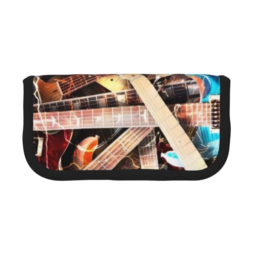 CRJSYCBYB Federmäppchen mit magischem E-Gitarren-Motiv, bedrucktes Leinen-Federmäppchen, Schreibwaren-Organizer, tragbares Federmäppchen, Schwarz , Einheitsgröße, Münzfach CRJSYCBYB Federmäppchen mit magischem E-Gitarren-Motiv, bedrucktes Leinen-Federmäppchen, Schreibwaren-Organizer, tragbares Federmäppchen, Schwarz , Einheitsgröße, Münzfach von CRJSYCBYB