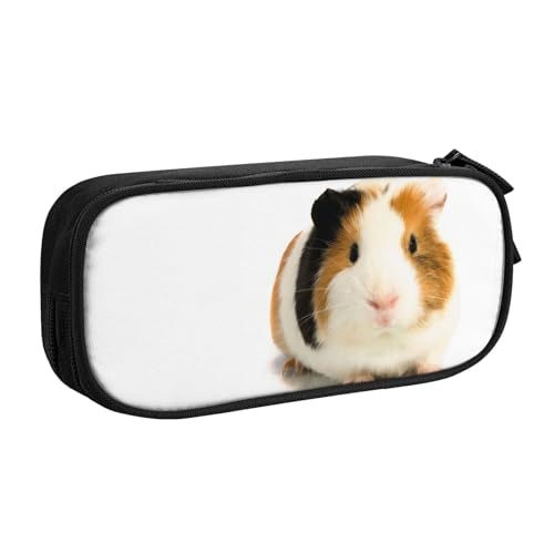 CRJSYCBYB Federmäppchen mit niedlichem Meerschweinchen-Motiv, doppeltes Federmäppchen, großes Fassungsvermögen, Reißverschluss, Schreibwarenetui, Schwarz , Einheitsgröße, Münzfach CRJSYCBYB Federmäppchen mit niedlichem Meerschweinchen-Motiv, doppeltes Federmäppchen, großes Fassungsvermögen, Reißverschluss, Schreibwarenetui, Schwarz , Einheitsgröße, Münzfach von CRJSYCBYB
