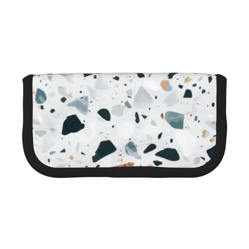 CRJSYCBYB Terrazzo Federmäppchen aus Segeltuch, mit Marmor-Motiv, Pastellfarben, für Schreibwaren, Organizer, tragbares Federmäppchen, Schwarz , Einheitsgröße, Münzfach CRJSYCBYB Terrazzo Federmäppchen aus Segeltuch, mit Marmor-Motiv, Pastellfarben, für Schreibwaren, Organizer, tragbares Federmäppchen, Schwarz , Einheitsgröße, Münzfach von CRJSYCBYB