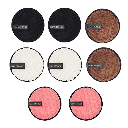 8 Stück Abschminkpads Waschbar Abschminktücher Cotton Pads Make up Entferner Pads Wiederverwendbare von CRLLDPM
