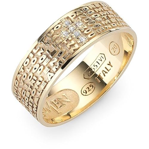 CROCE DEL SUD SRL Damenring von Amen. Ring aus 925er Silber und weißen Zirkonia. Ringgröße 12. Die Referenz ist anpngzb-12, Sterling Silber von CROCE DEL SUD SRL