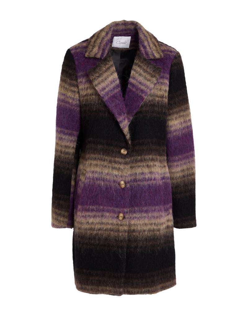 CROCHÈ Mantel Damen Violett von CROCHÈ