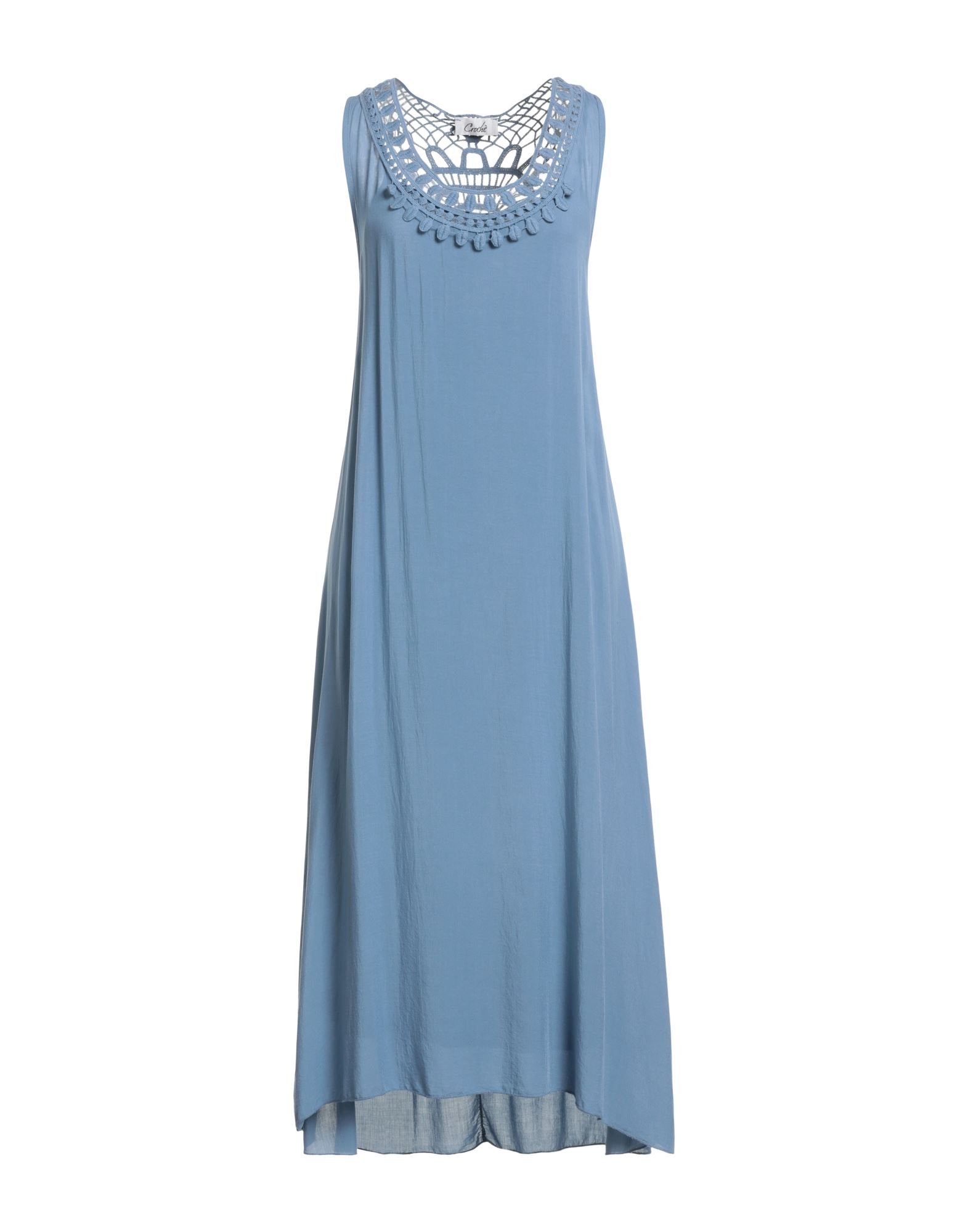 CROCHÈ Midi-kleid Damen Taubenblau von CROCHÈ
