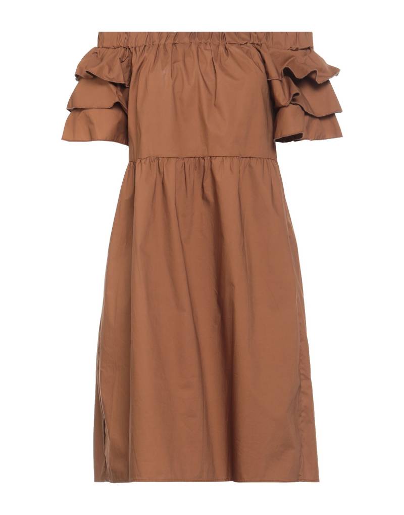 CROCHÈ Mini-kleid Damen Braun von CROCHÈ