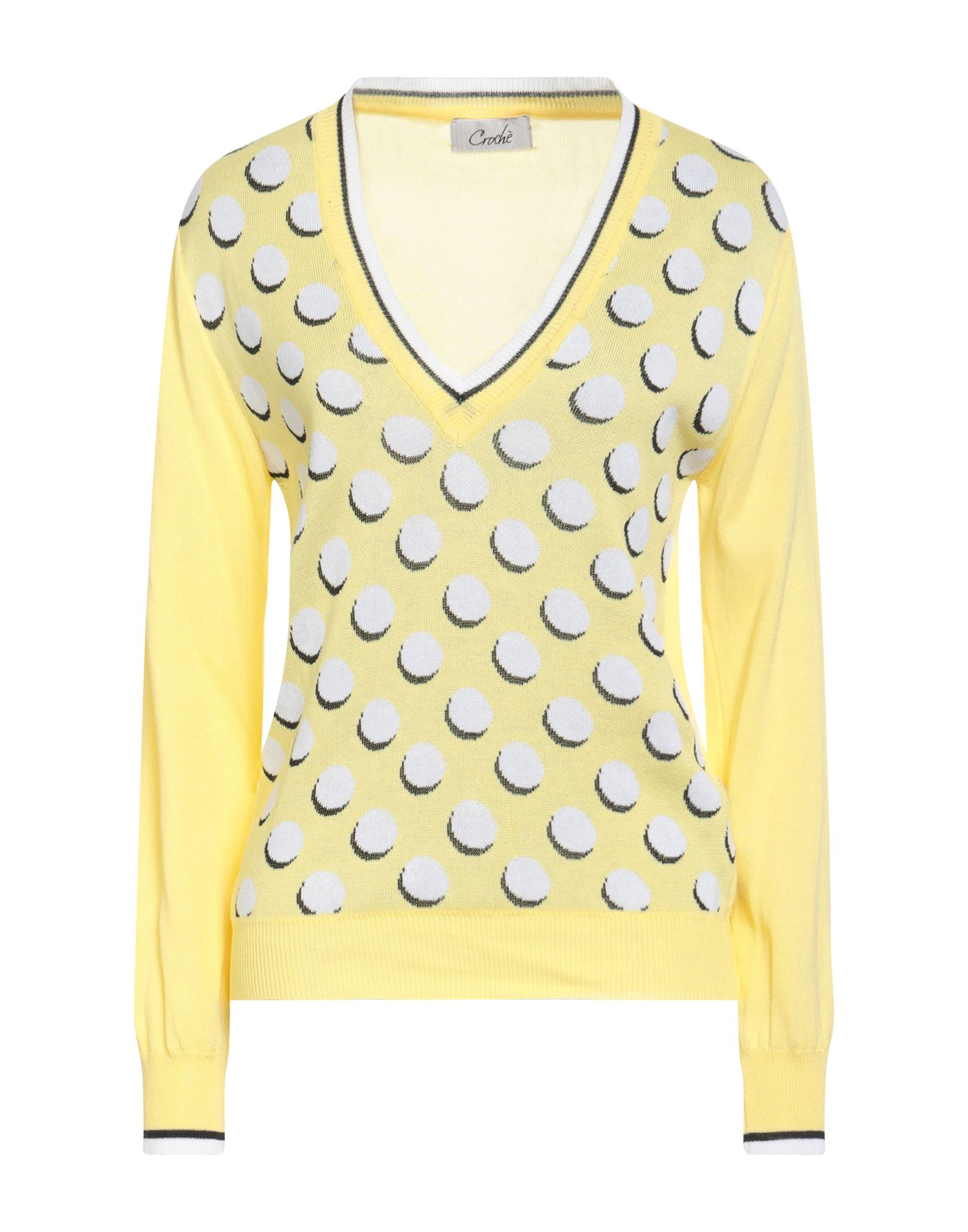 CROCHÈ Pullover Damen Gelb CROCHÈ Pullover Damen Gelb von CROCHÈ