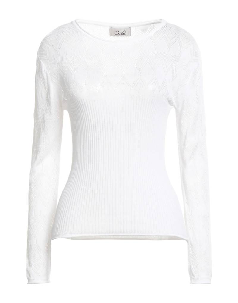 CROCHÈ Pullover Damen Weiß CROCHÈ Pullover Damen Weiß von CROCHÈ
