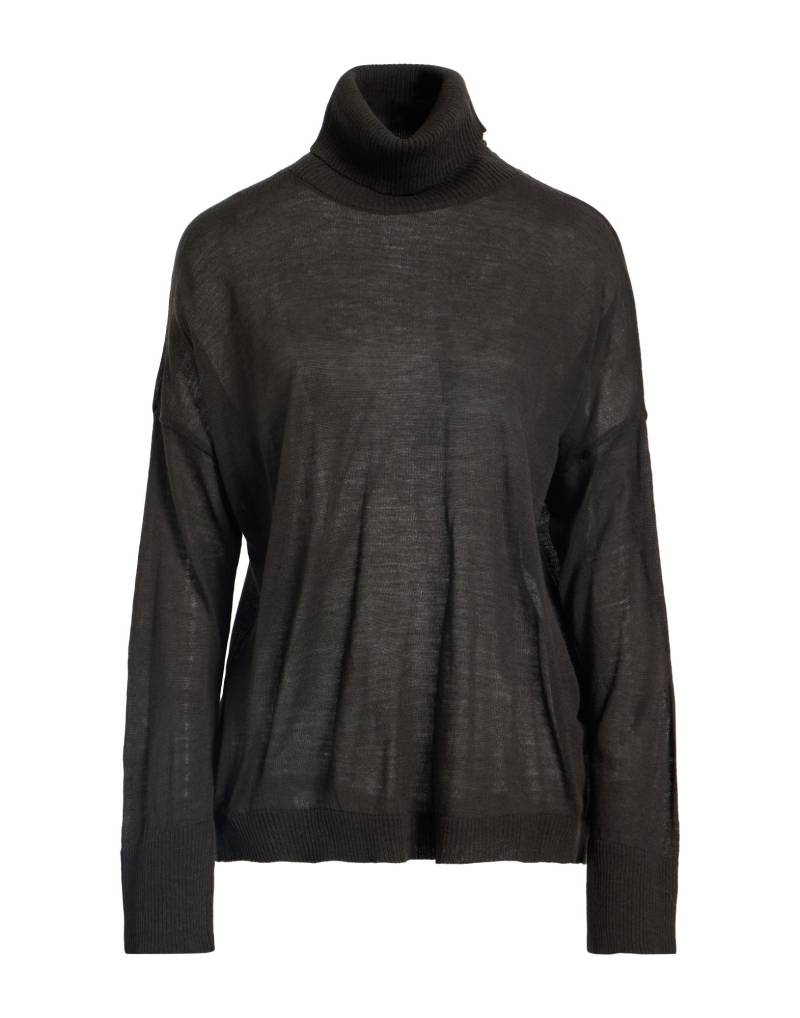 CROCHÈ Rollkragenpullover Damen Dunkelbraun von CROCHÈ