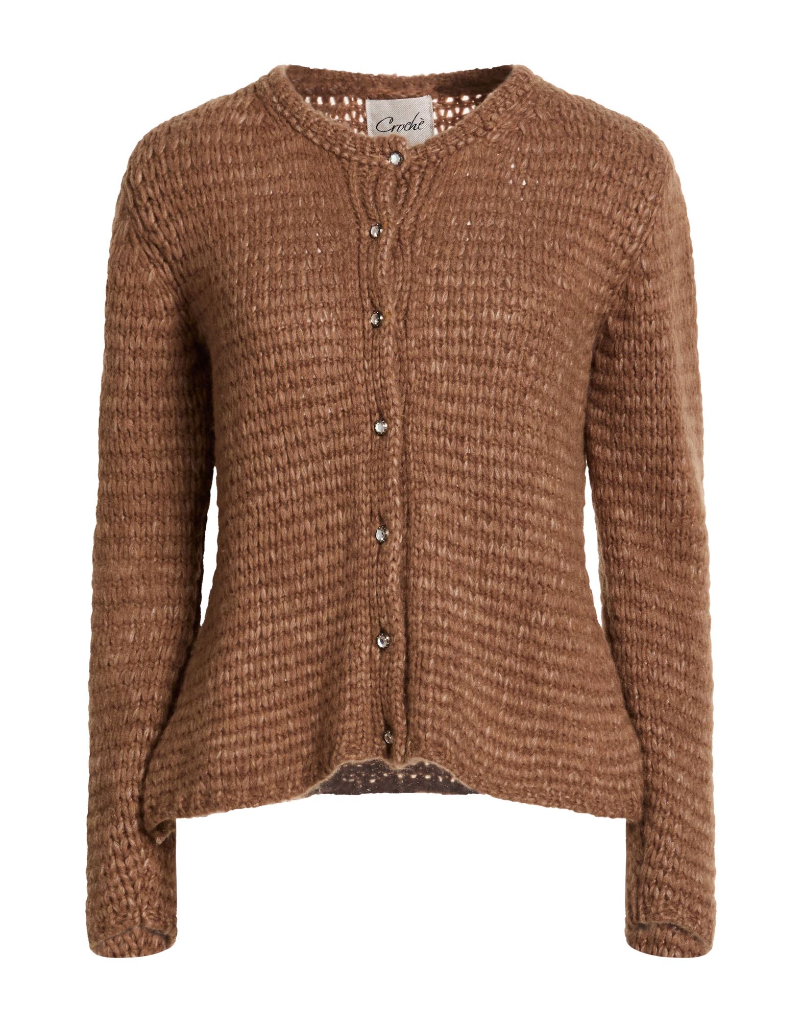 CROCHÈ Strickjacke Damen Hellbraun von CROCHÈ