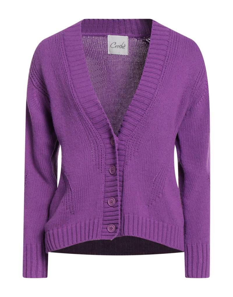 CROCHÈ Strickjacke Damen Violett von CROCHÈ