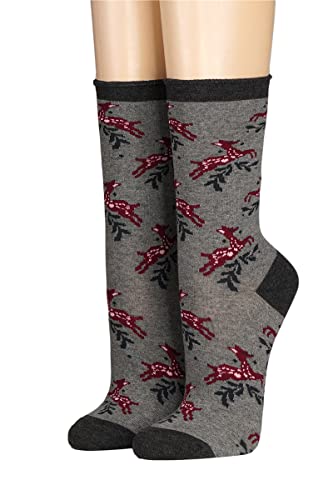 CRÖNERT Damen Socken mit Rollrand Rehe 18217 Gr. 39-42, anthrazit CRÖNERT Damen Socken mit Rollrand Rehe 18217 Gr. 39-42, anthrazit von CRÖNERT