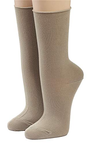 CRÖNERT Longsocks Söckchen einfarbig beige 18330(39-42) von CRÖNERT