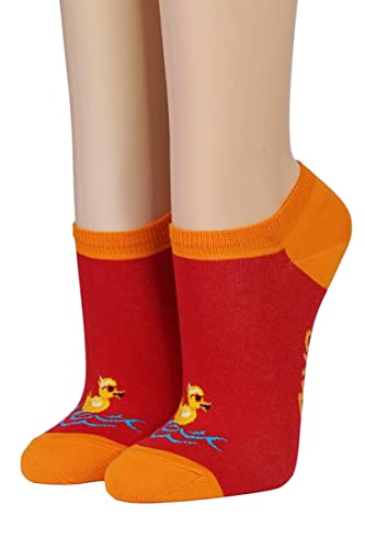 CRÖNERT Sneakersöckchen bathing duck 11939 Gr. 39-42, rot von CRÖNERT