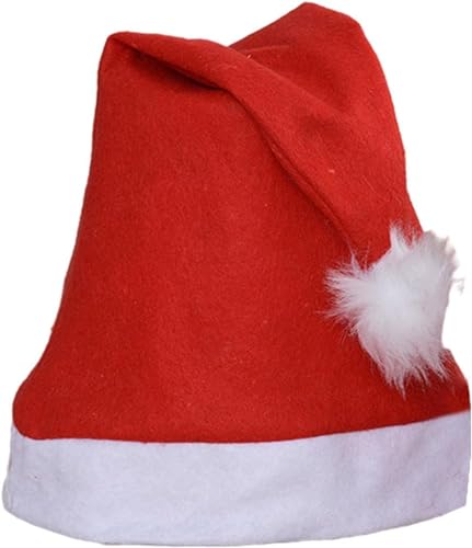 Weihnachtsmannmützen, 4 Packungen, Weihnachtsmützen for Erwachsene und Kinder, Weihnachtsschmuck, Hüte for Weihnachten mit der Familie /636 (Color : A, Size : Large) von CROKZ