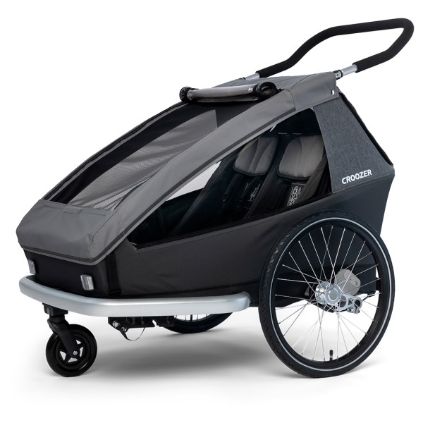 Croozer - Croozer Kid Keeke 2 - Kinderanhänger grau von CROOZER
