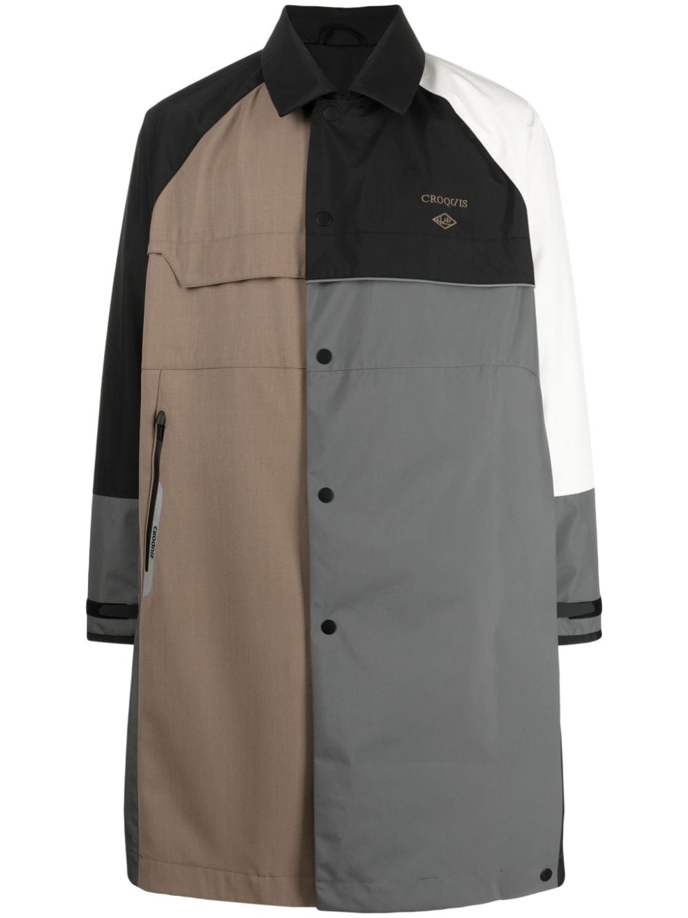 CROQUIS Trenchcoat in Colour-Block-Optik - Mehrfarbig von CROQUIS