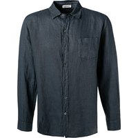 CROSSLEY Herren Hemd blau Leinen von CROSSLEY