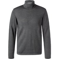 CROSSLEY Herren Pullover grau Schurwolle unifarben von CROSSLEY