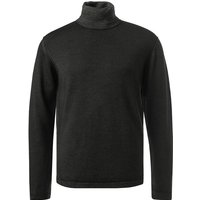 CROSSLEY Herren Rollkragenpullover Grau Wolle unifarben von CROSSLEY