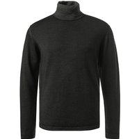 CROSSLEY Herren Rollkragenpullover Grau Wolle unifarben von CROSSLEY